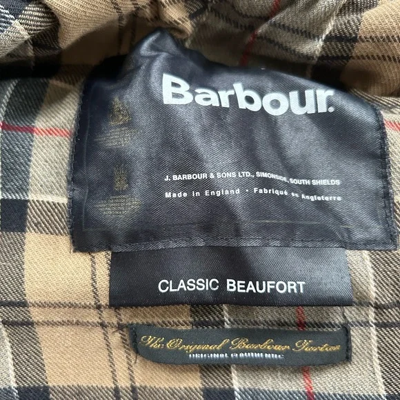 Barbour kids Navy Beaufort Jacket - Picture 2 of 4